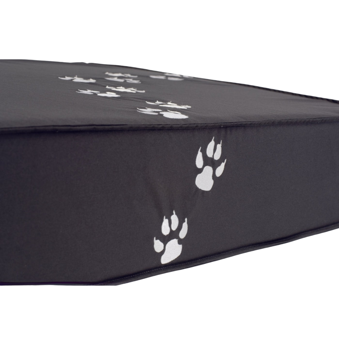 Supermooi honden kussen met speelse pootafdrukken